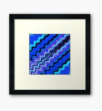 Blue Tranquil Waves Framed Print