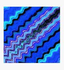 Blue Tranquil Waves Photographic Print