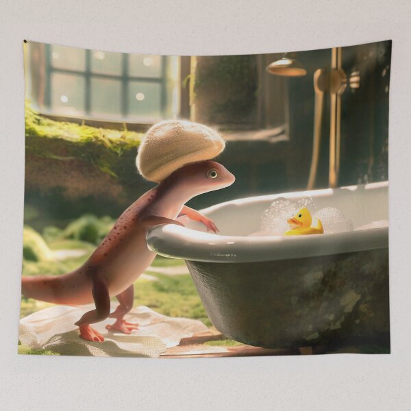 Item preview, 'Newton planned on staying in the bath until at least September...' designed and sold by ArtSea-Bubble.