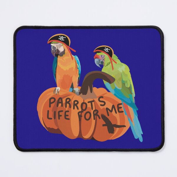 Item preview, Halloween Parrot Macaw Pumpkin – Colorful Spooky Zoo Bird Illustration designed and sold by PrettylittlepastelUk.
