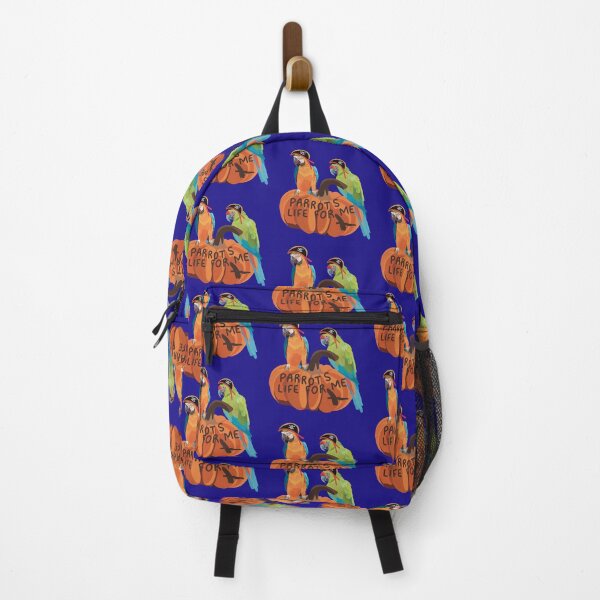 Item preview, Halloween Parrot Macaw Pumpkin – Colorful Spooky Zoo Bird Illustration designed and sold by PrettylittlepastelUk.