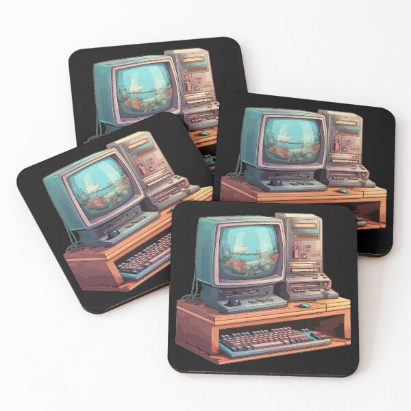Artikelvorschau, Retro-Gaming: Nostalgischer Computer, Old-School-Vibes, Vintage-Vergnügen, Wunder des Programmierens und Codierens, Paradies für Nerds, Tech-Geschichten, Erkundungen der Informatik, Zufluchtsort für Entwickler, Hacker-Universum entworfen und verkauft von Mateusz Majcherek.