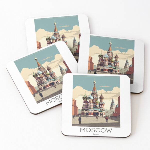 Item preview, A Vintage Travel Illustration of Moscow - Russia designed and sold by GoodOldVintage.