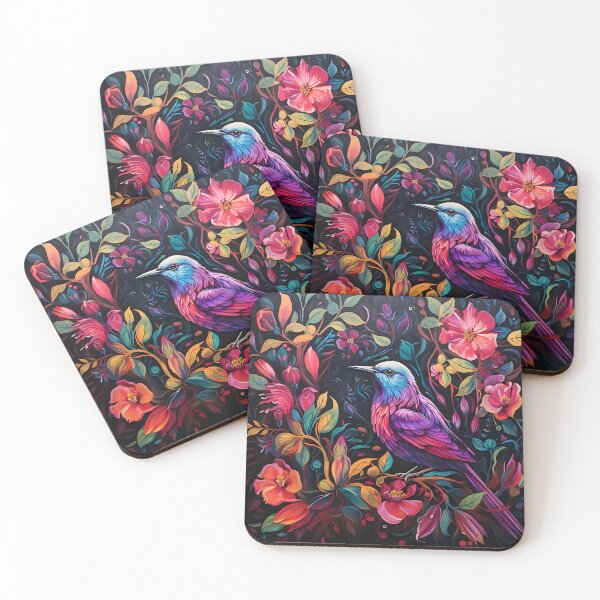 Item preview, a painting with colorful flowers and leaves designed and sold by ArtisimoStudio.