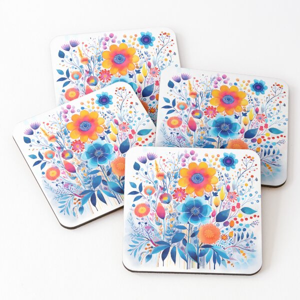 Item preview, a blue flower painting designed and sold by ArtisimoStudio.
