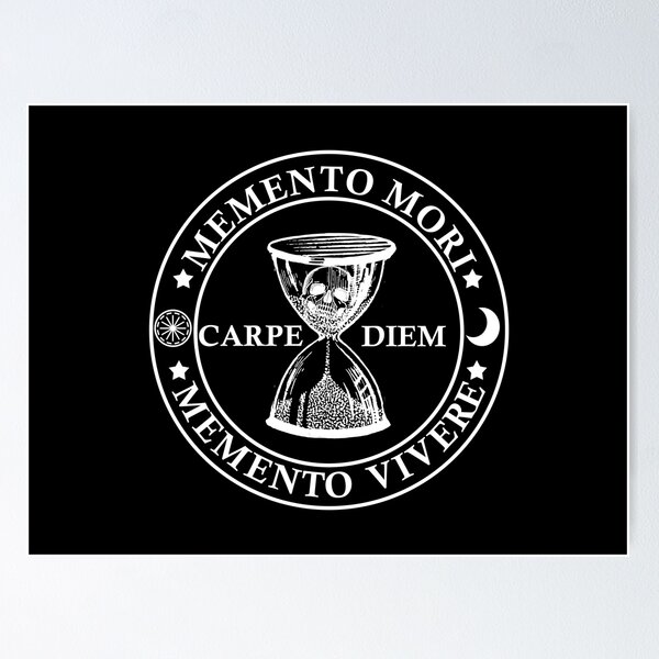 Artikel-Vorschau von Memento mori memento vivere carpe diem lateinische Zitate mit Sprüchen, designt und verkauft von Alexaltay.