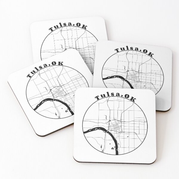 Item preview, Tulsa, OK map designed and sold by amypolovich.