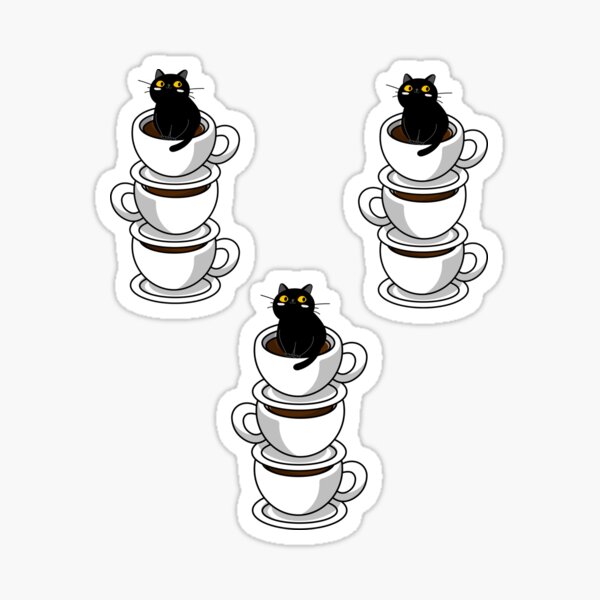 Item preview, Black Coffee Cat designed and sold by Eolithic.