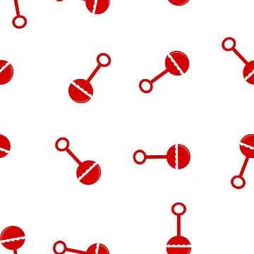 Artwork thumbnail, Death Rattle Tile Pattern by IconicFinds