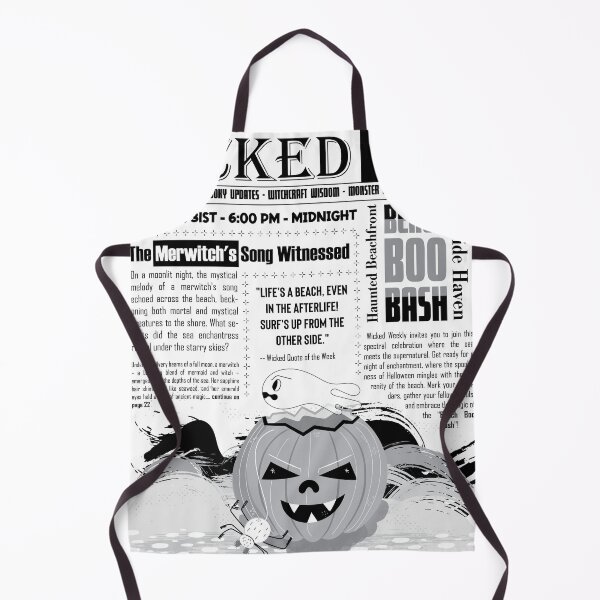 Item preview, Halloween on the Beach - 'Wicked Weekly' Collection - black, white designed and sold by Arubi-Art.