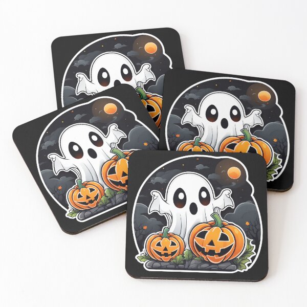 Item preview, Haunted Halloween Ghost with Pumpkins!  designed and sold by bethdaydreamzz.