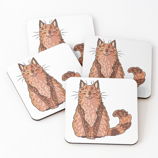 Artikelvorschau, Stilisierte flauschige orange getigerte Katze entworfen und verkauft von thegreyfeather.