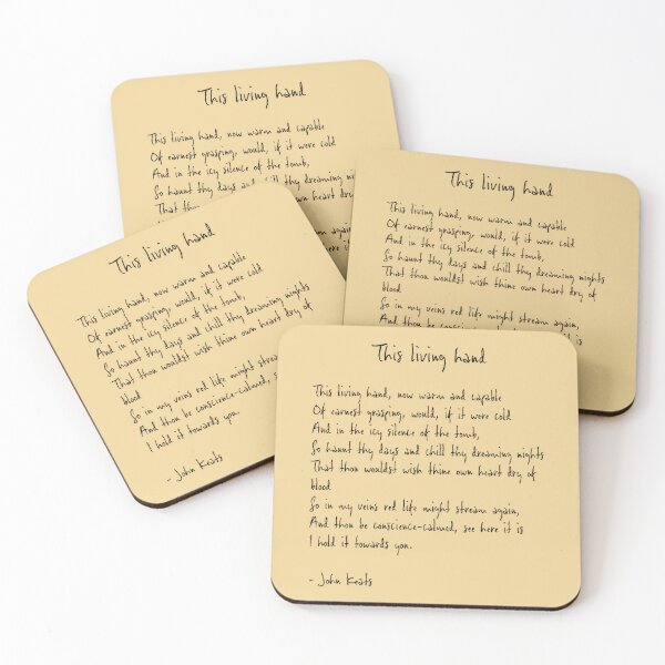 Artikelvorschau, Diese lebende Hand von John Keats Gedicht entworfen und verkauft von FireflyStudi0s.