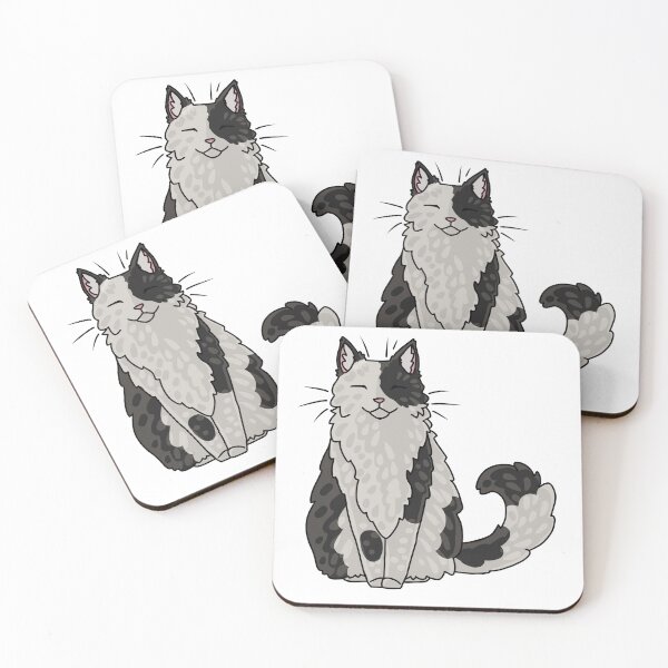 Item preview, Stylized Fluffy Spotted Cat designed and sold by thegreyfeather.
