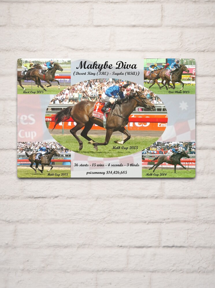 Alternate view of Makybe Diva Career Tribute Metal Print