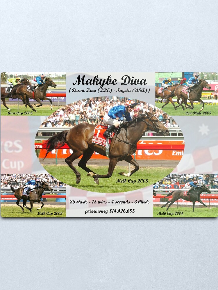 Alternate view of Makybe Diva Career Tribute Metal Print