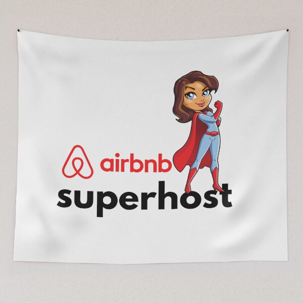 Item preview, Airbnb Super Host Animation Super Hero Reservation Apartments designed and sold by DaniVi.