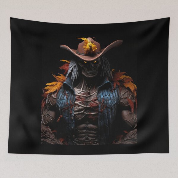 Item preview, Scarecrow Gains: Unearth the Muscles this Halloween designed and sold by JLCableStudio.