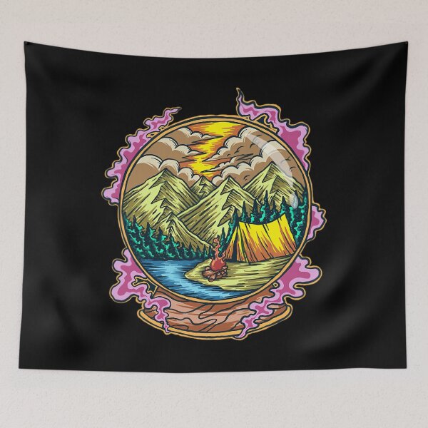 Item preview, Mountain and Forest Adventures A  Design for Camping and Travel Enthusiasts  	 designed and sold by hneystmrat81.