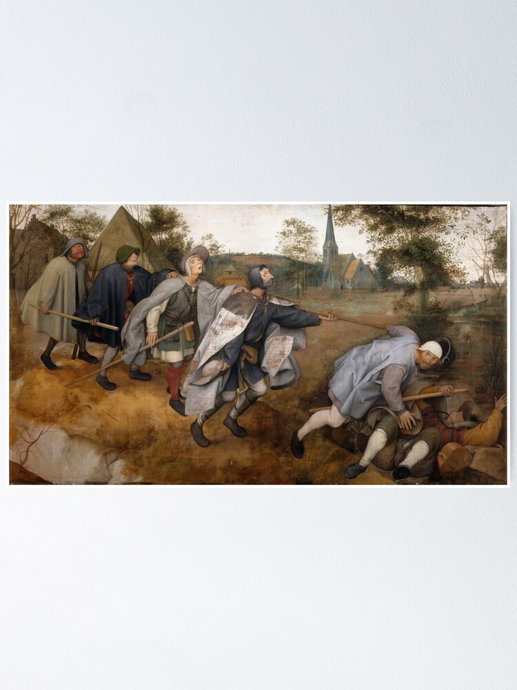 Alternate view of The Blind Leading the Blind, The Parable of the Blind Poster