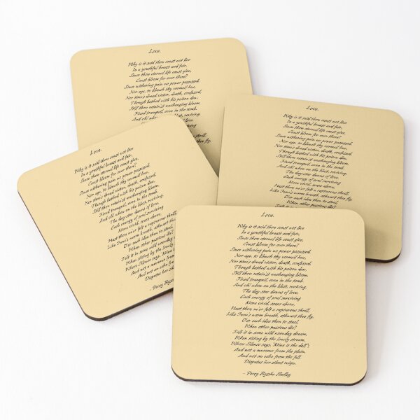 Item preview, Love by Percy Bysshe Shelley poem designed and sold by FireflyStudi0s.