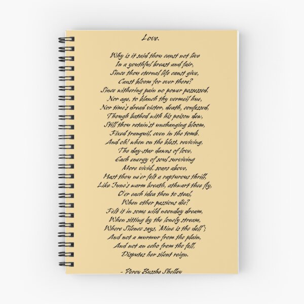 Item preview, Love by Percy Bysshe Shelley poem designed and sold by FireflyStudi0s.