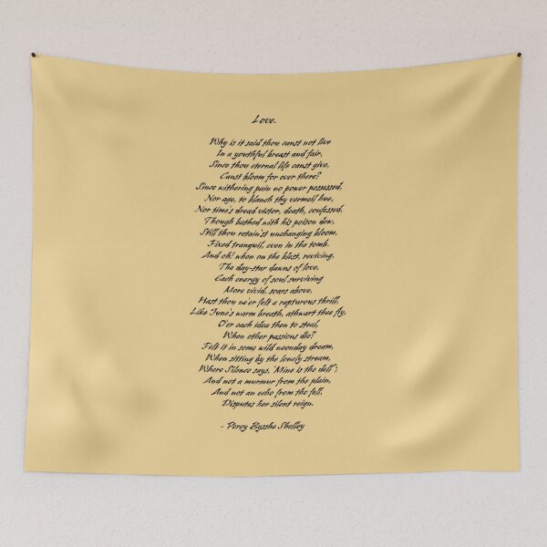 Item preview, Love by Percy Bysshe Shelley poem designed and sold by FireflyStudi0s.