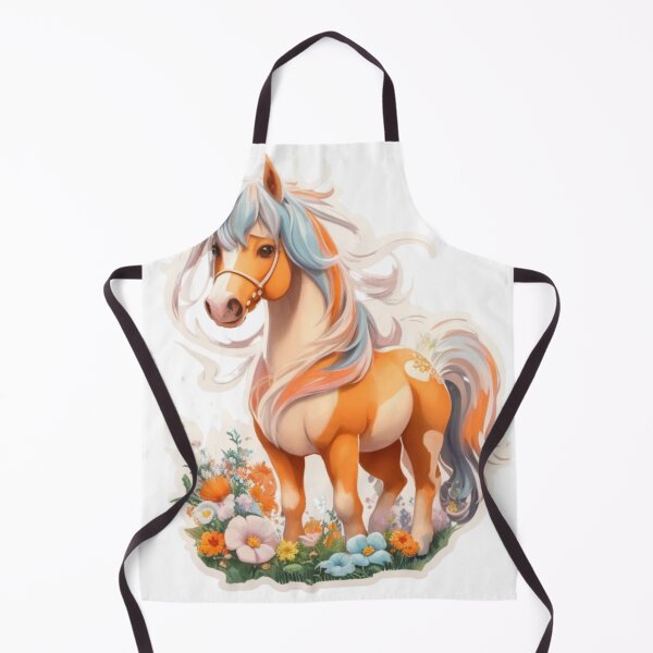 Item preview, Fantasy Falabella Miniature Horse on Colorful Flower Meadow designed and sold by YourNameMatters.