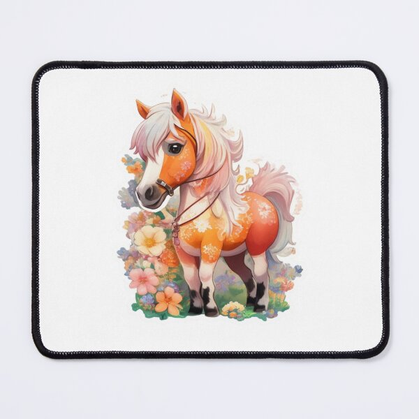Item preview, Fantasy Falabella Miniature Horse on Colorful Flower Meadow designed and sold by YourNameMatters.