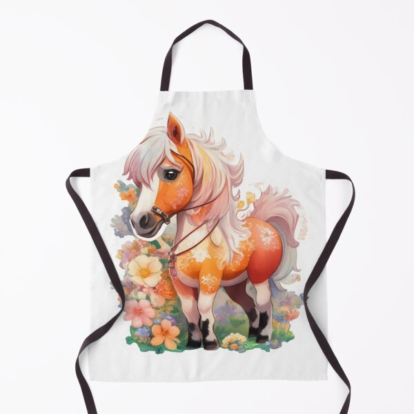 Item preview, Fantasy Falabella Miniature Horse on Colorful Flower Meadow designed and sold by YourNameMatters.