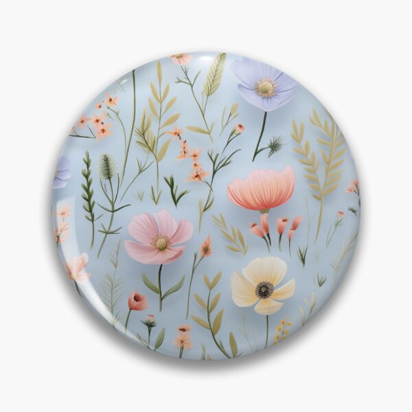 Item preview, Pastel Watercolor Wildflowers designed and sold by EvokeArtisan.
