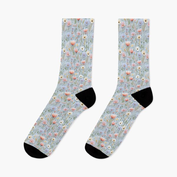 Item preview, Pastel Watercolor Wildflowers designed and sold by EvokeArtisan.