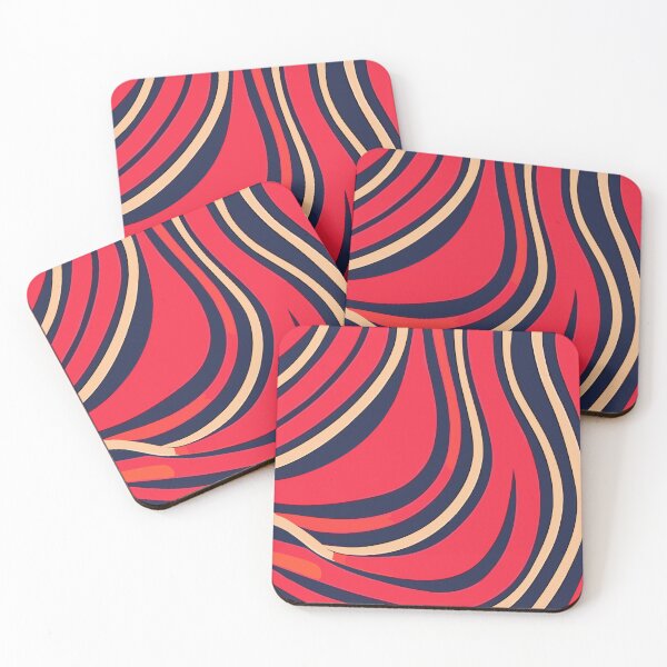 Item preview, Sixties wavy red pattern designed and sold by SamJanner.
