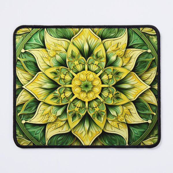 Item preview, Yellow And Green Kaleidoscope designed and sold by Yannick Steyaert.