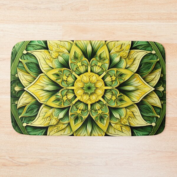 Item preview, Yellow And Green Kaleidoscope designed and sold by Yannick Steyaert.
