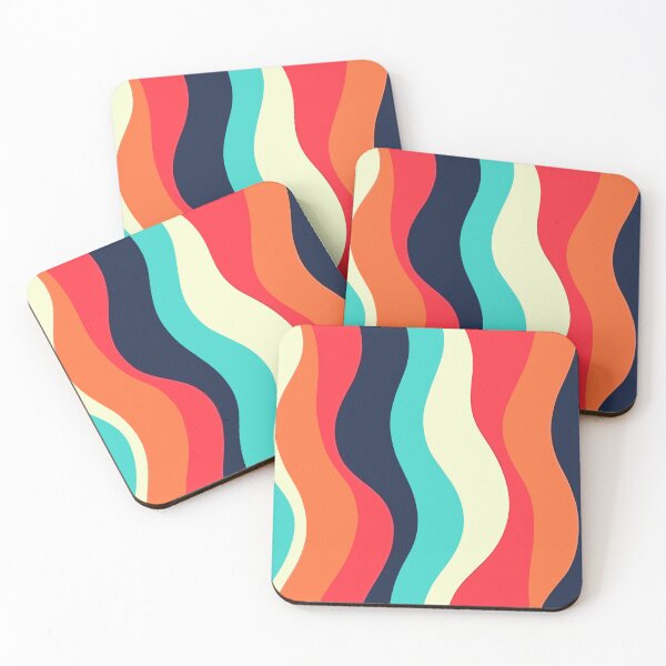 Item preview, Wavy vertical sixties stripes designed and sold by SamJanner.