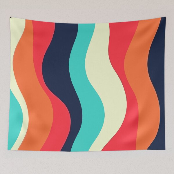 Item preview, Wavy vertical sixties stripes designed and sold by SamJanner.