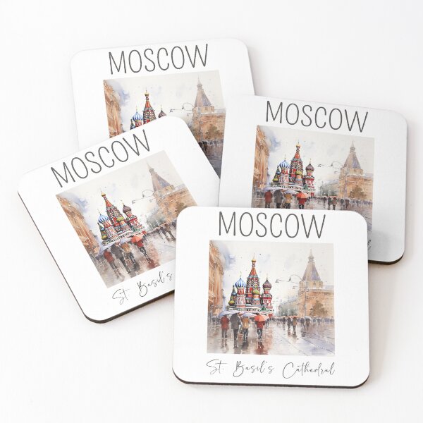 Item preview, A Watercolor Design of the St. Basil's Cathedral - Moscow - Russia designed and sold by Sketch-Shack.