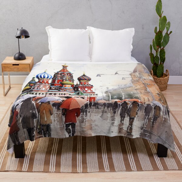 Item preview, A Watercolor Design of the St. Basil's Cathedral - Moscow - Russia designed and sold by Sketch-Shack.
