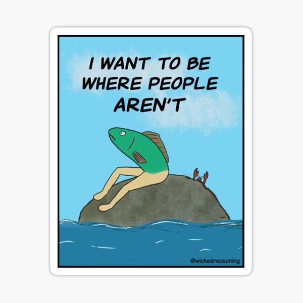 Where people aren't Sticker
