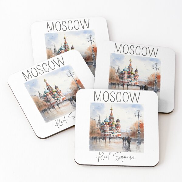 Item preview, A Watercolor Design of the Red Square - Moscow - Russia designed and sold by Sketch-Shack.