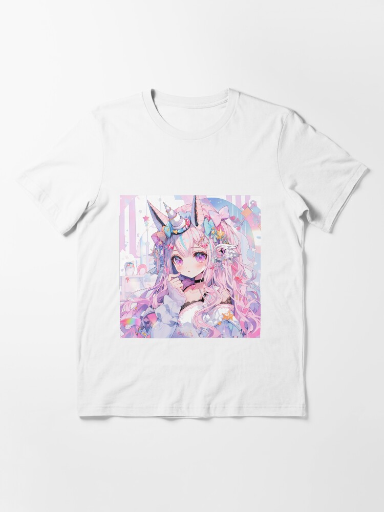 Pink sales anime shirt