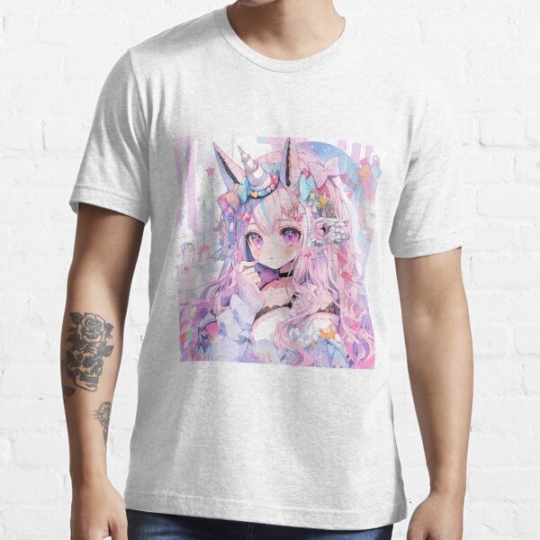 Pink deals anime shirt