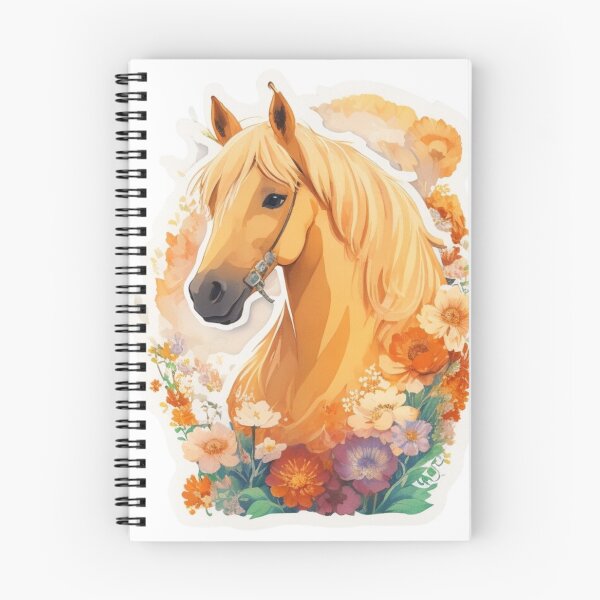 Item preview, Haflinger Horse Portrait on Colorful Flower Meadow designed and sold by YourNameMatters.