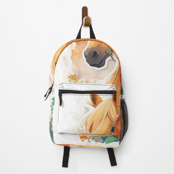 Item preview, Haflinger Horse Portrait on Colorful Flower Meadow designed and sold by YourNameMatters.