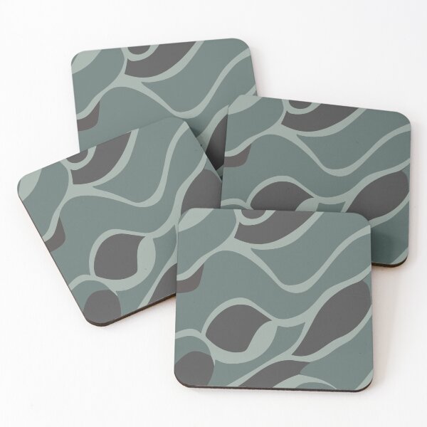 Item preview, Wavy dark blue retro pattern designed and sold by SamJanner.