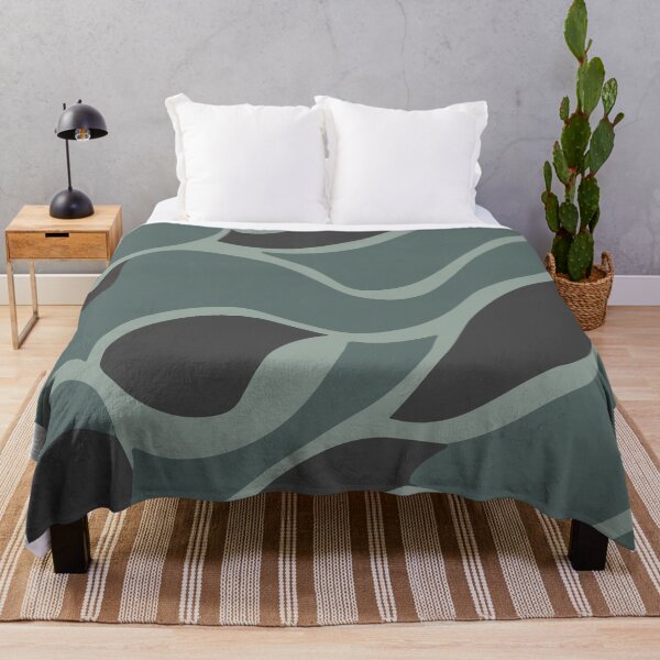 Item preview, Wavy dark blue retro pattern designed and sold by SamJanner.