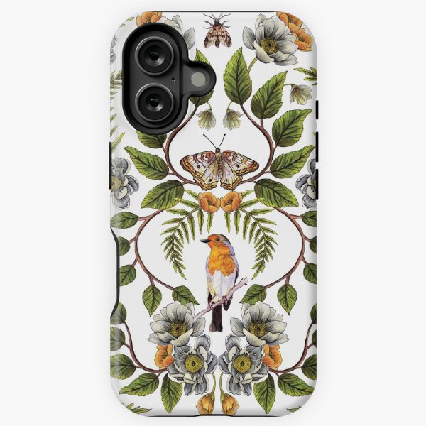 Item preview, Spring Reflection - Floral/Botanical Pattern w/ Birds, Moths, Dragonflies & Flowers designed and sold by somecallmebeth.