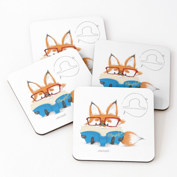 Item preview, little fox reading designed and sold by memoemx.