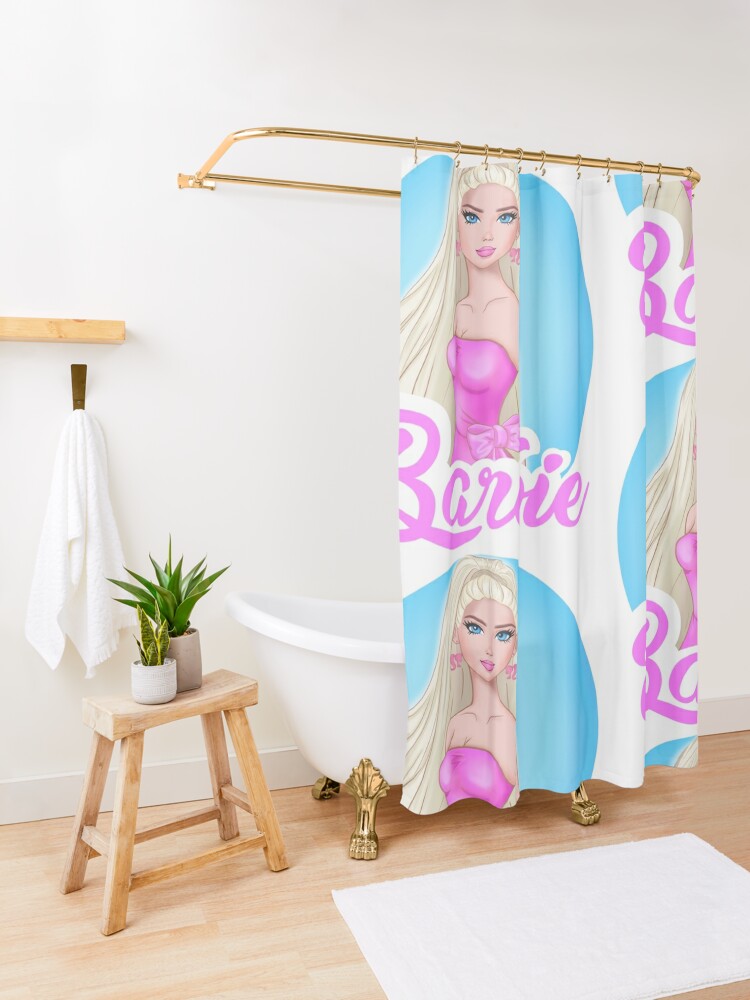 Disover Barbie girl Shower Curtain